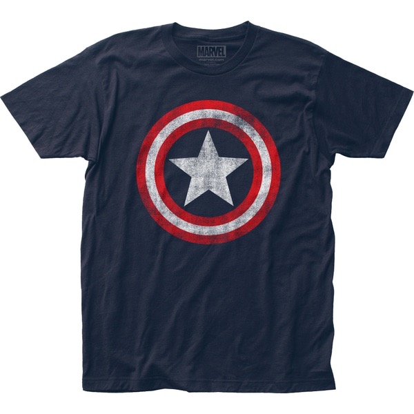 Distressed Captain America Shield T-Shirt