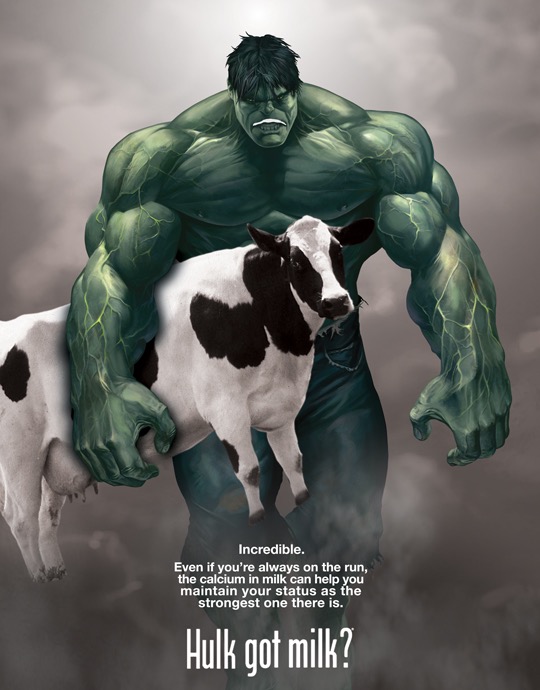 Marvel Hulk Got Milk ad