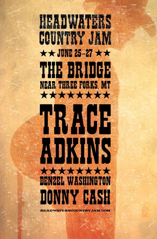 Country Jam poster; early iteration