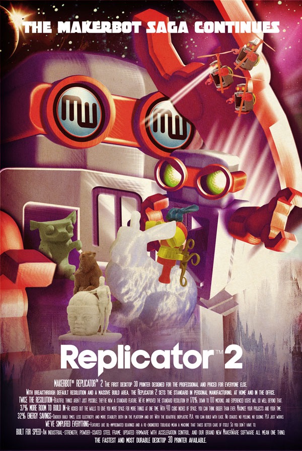 Makerbot Rep2 Announce poster